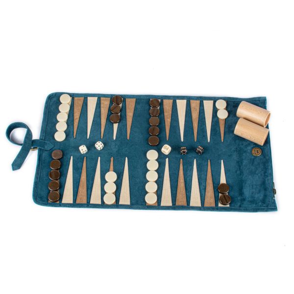MANOPOULOS | Manopoulos | Oprolbare Backgammon Set | Blauw