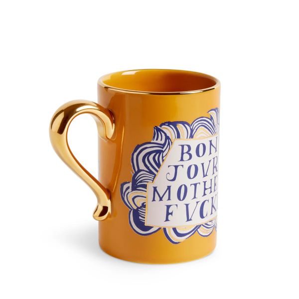 L'OBJET | L'objet | Ruan Hoffman Mother Fucker Mug | Yellow & Gold