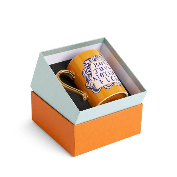 L'OBJET | L'objet | Ruan Hoffman Mother Fucker Mug | Yellow & Gold