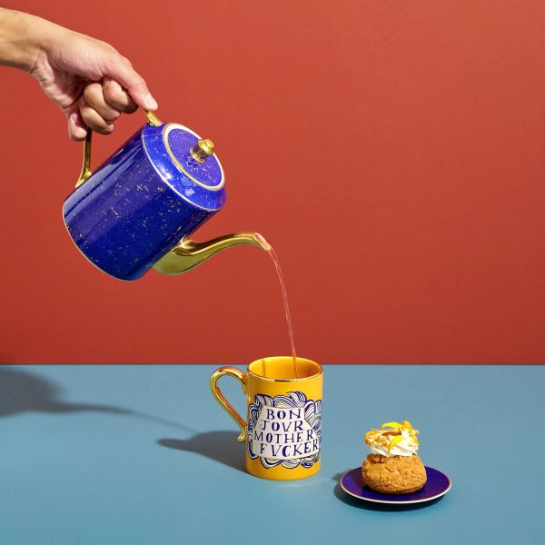 L'OBJET | L'objet | Ruan Hoffman Mother Fucker Mug | Yellow & Gold