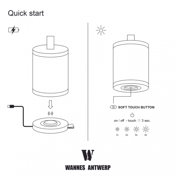 WANNES ANTWERP | Wannes Antwerp | Wireless Tafellamp | Avignon