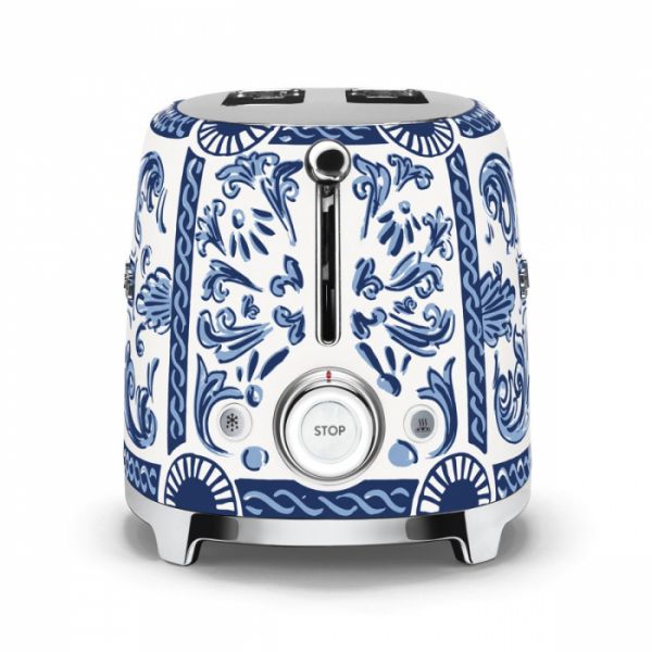 SMEG | Dolce & Gabbana | Blu Mediterraneo | Broodrooster 2-slots