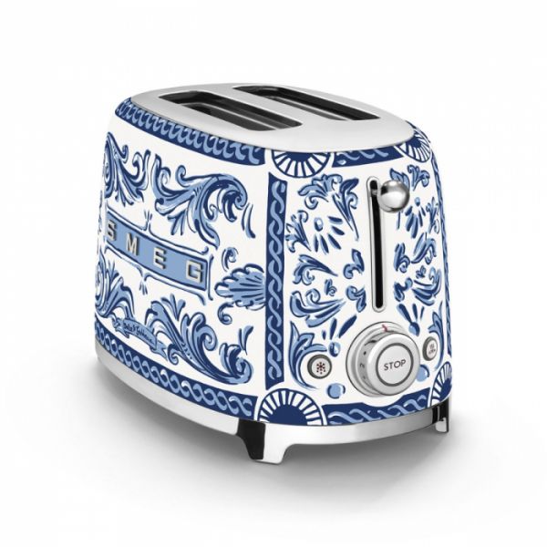 SMEG | Dolce & Gabbana | Blu Mediterraneo | Broodrooster 2-slots