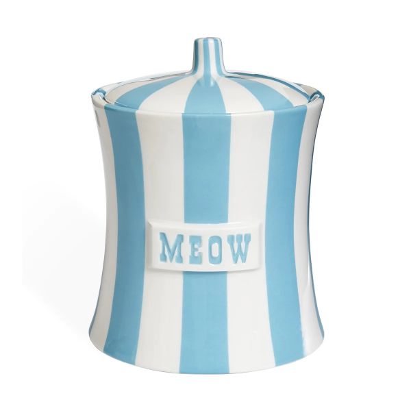 JONATHAN ADLER  | Jonathan Adler | Vice Meow Canister | Lichtblauw