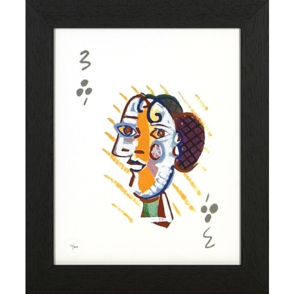 WEDDING GIFT ROSELOTTE & JORDY | Wedding Gift R&J | Picasso | Print met lijst | Women's Playing Card | 584B
