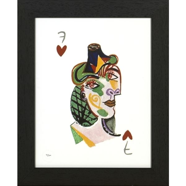 PICASSO | Picasso | Print met lijst | Women's Playing Card | 584C