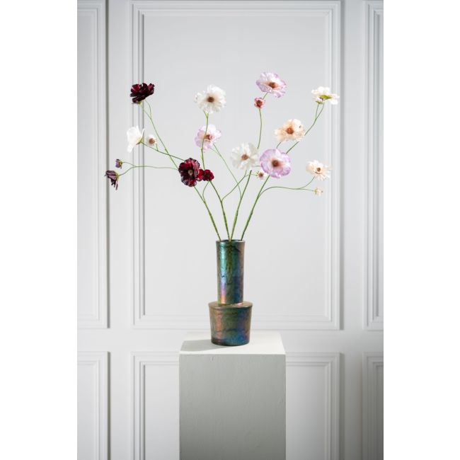 SILK-KA | Silk-ka | Lisianthus Tak |Roze/Creme| 96cm