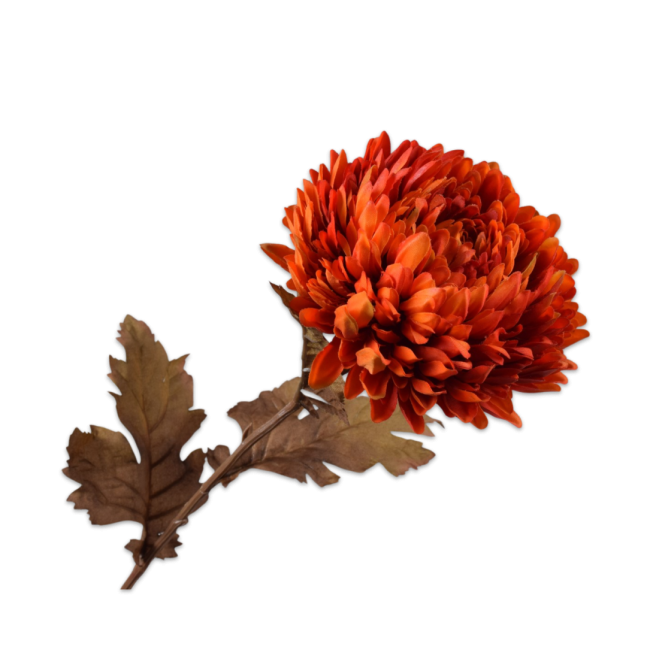 SILK-KA | Silk-ka | Chrysant Steel | Oranje | 75cm