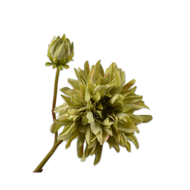 SILK-KA | Silk-ka | Dahlia Tak | Groen | Real Touch | 81cm