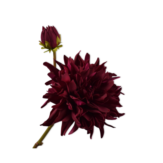 SILK-KA | Silk-ka | Dahlia Tak | Paars | Real Touch | 81cm