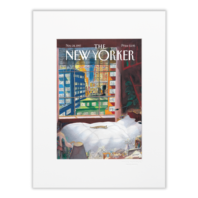 IMAGE REPUBLIC | Image Republic | Poster | The New Yorker | Cat Sleeping By The Window