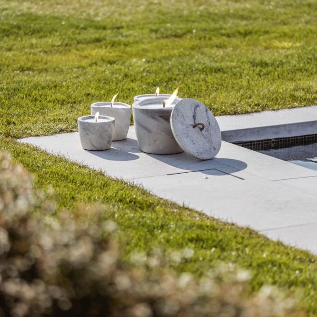 MON DADA | Mon Dada | Outdoor Urban Candle Large + deksel | Grey