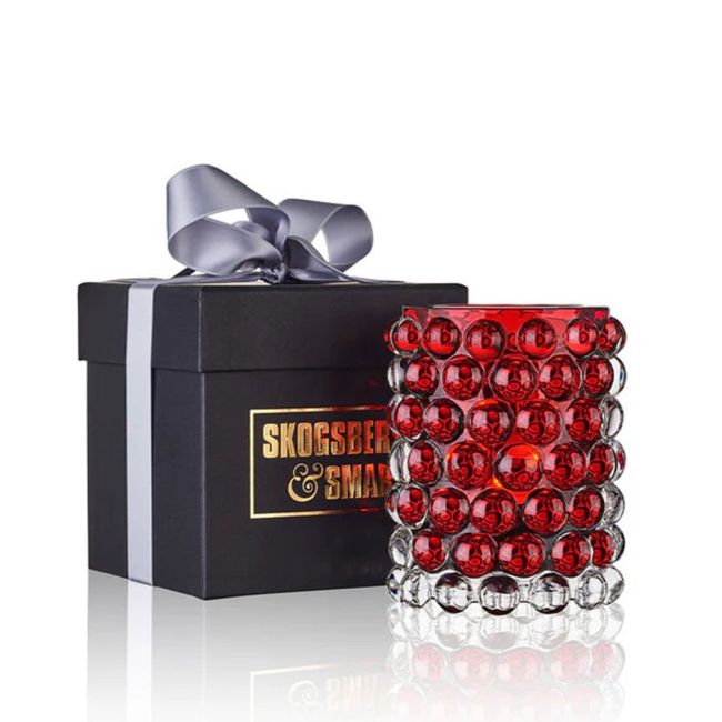 SKOGSBERG & SMART | Skogsberg & Smart | Waxinelichthouder | Boule | Medium | Cardinal Red 