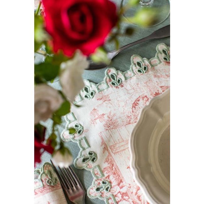 BORGO DELLE TOVAGLIE | Borgo Delle Tovaglie | Amalfi Placemat | Toile de Jouy Talco & Salvia 