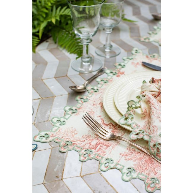 BORGO DELLE TOVAGLIE | Borgo Delle Tovaglie | Amalfi Placemat | Toile de Jouy Talco & Salvia 