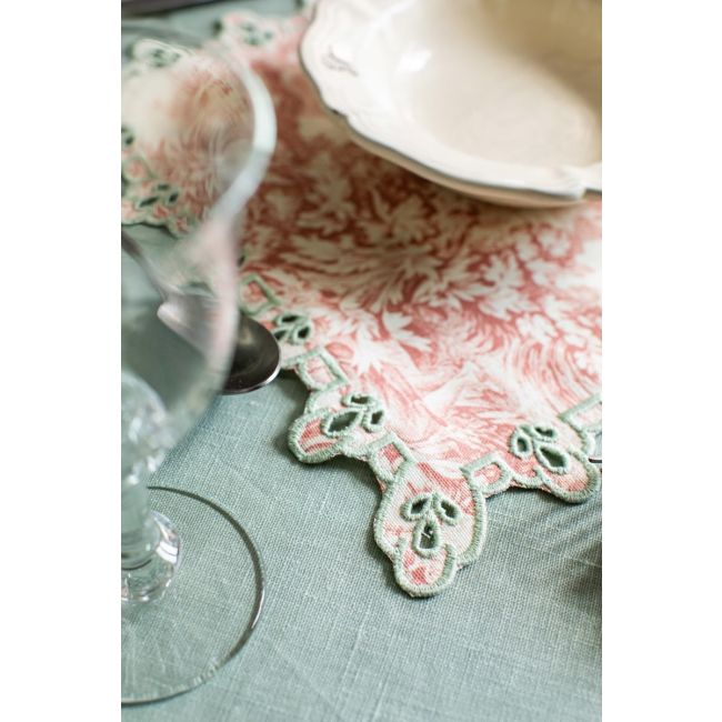 BORGO DELLE TOVAGLIE | Borgo Delle Tovaglie | Amalfi Placemat | Toile de Jouy Talco & Salvia 