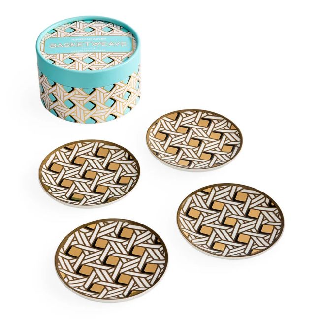 JONATHAN ADLER | Jonathan Adler | Basketweave onderzetters