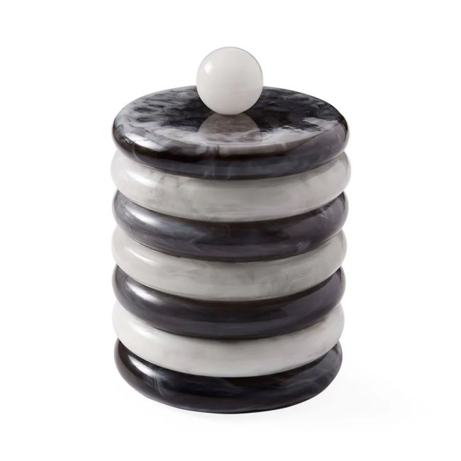 JONATHAN ADLER | Jonathan Adler | Como Black & White Ice Bucket