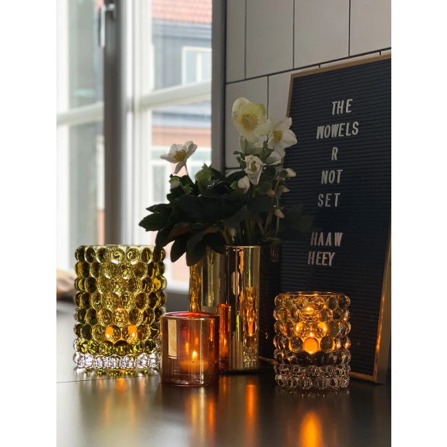 SKOGSBERG & SMART | Skogsberg & Smart | Waxinelichthouder | Boule | Large | Olive