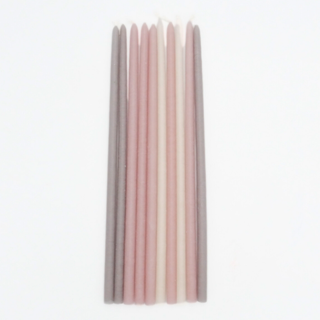 MAISON PECHAVY | Maison Pechavy | Set van 10 kaarsjes | Peonie