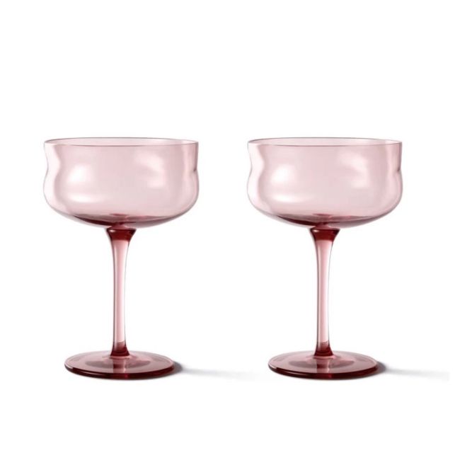 PAVEAU | Paveau | Set van 2 Coupe Glazen | Swirl | Silt | Bordeaux