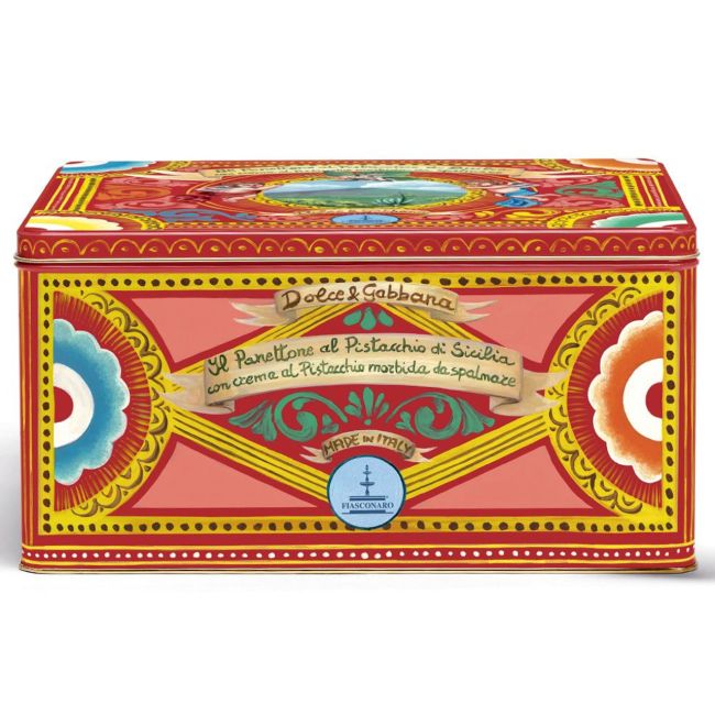 DOLCE & GABBANA | Dolce & Gabbana | Panettone | Bewaarblik | Rood | Pistache | 600 gram