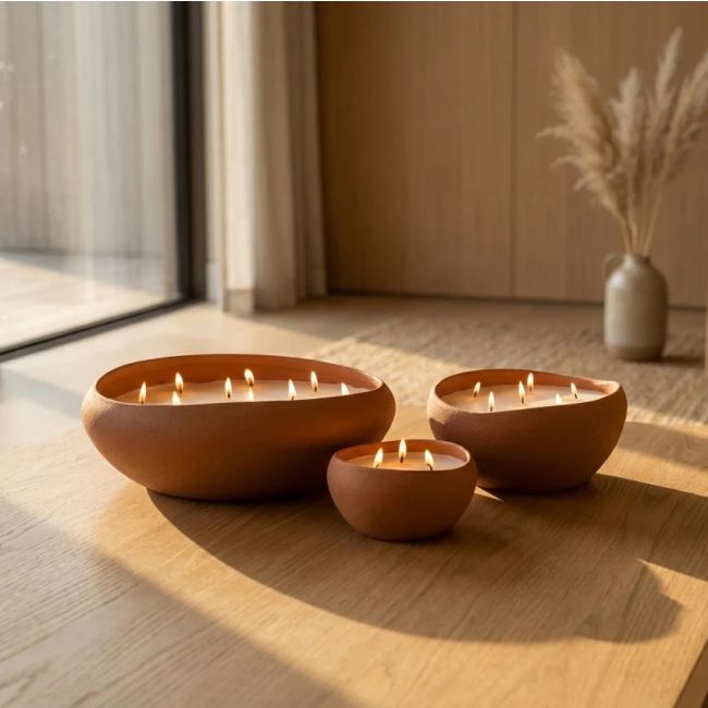 MON DADA | Mon Dada | Indoor Doteki Candle Small | Sienna