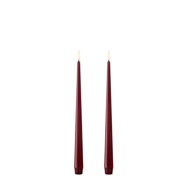 ESTER & ERIK | Ester & Erik | Led Candles | Deep Wine | Set van 2