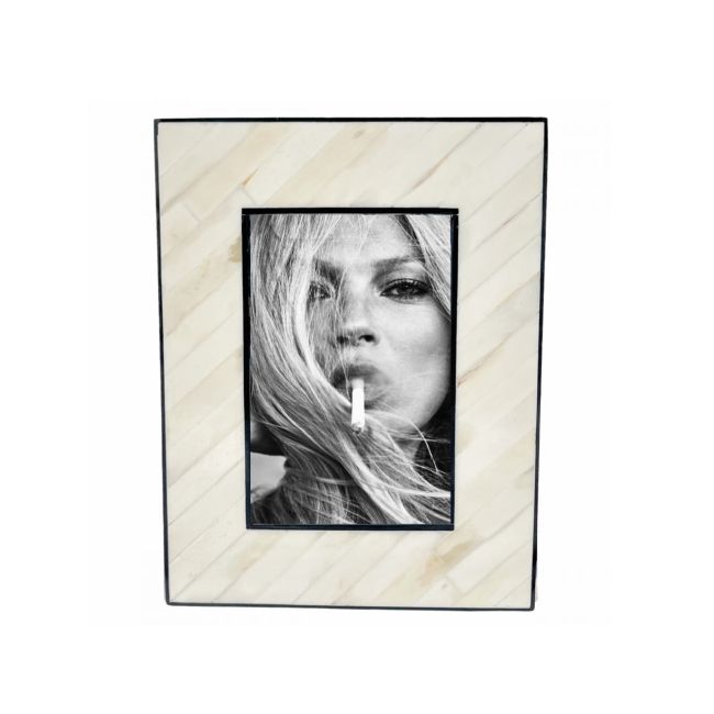 Fotolijst | Diagonal | Cream & Black | 10x15cm
