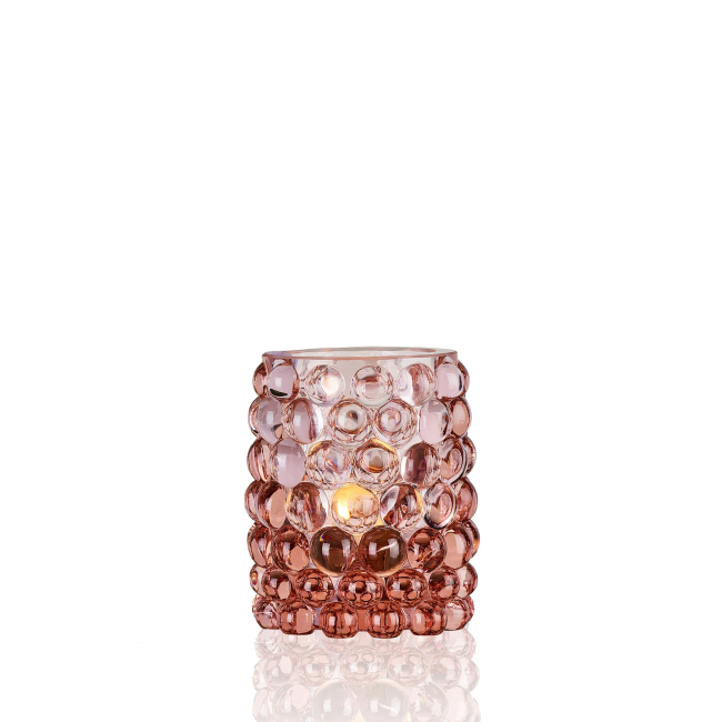 SKOGSBERG & SMART  | Skogsberg & Smart | Waxinelichthouder | Boule | Medium | Rose
