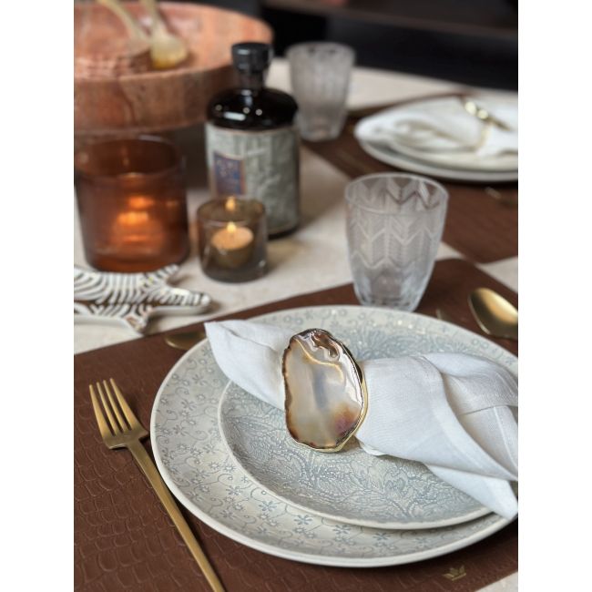 VORSPAGET HOME | Vorspaget Home | Servet ring | Agaat | Goud