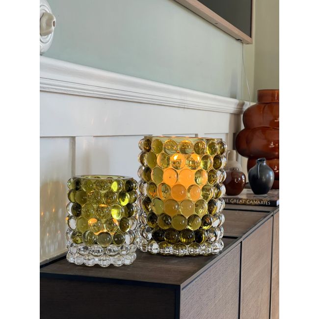 SKOGSBERG & SMART | Skogsberg & Smart | Waxinelichthouder | Boule | Large | Olive