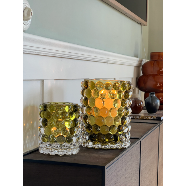 SKOGSBERG & SMART  | Skogsberg & Smart | Waxinelichthouder | Boule | Medium | Olive