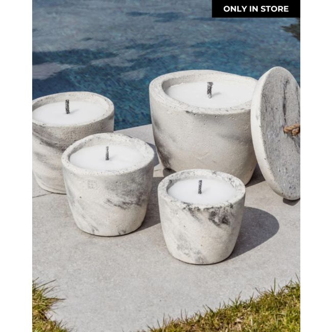 MON DADA - ONLY IN STORE | Mon Dada | Outdoor Urban Candle  XL + deksel | Grey