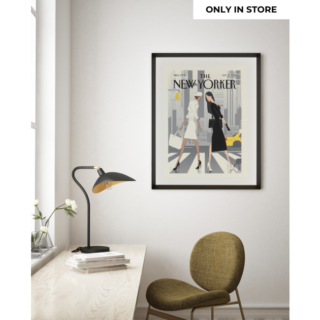 NEW YORKER COVERS | New Yorker | Print met lijst | Foley - Black White | Only in Store