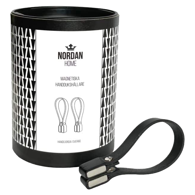 NORDAN HOME | Nordan Home | Magnetische handdoeklus | Zwart | Set van 2