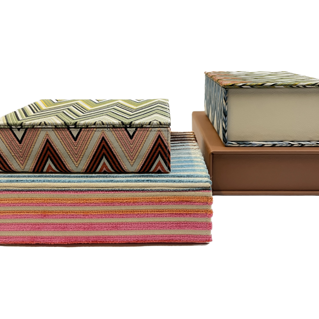 BOOKBOX | Bookbox | Missoni Fabric | Roze | Small