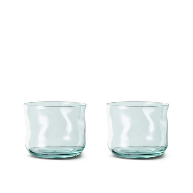 PAVEAU | Paveau | Set van 2 Tumbler Glazen | Swirl | Amalfi | Turquoise