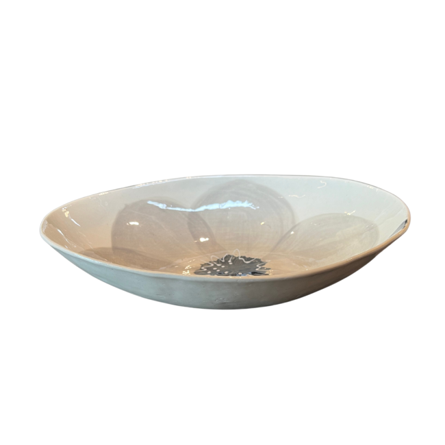WONKI WARE | Wonki Ware | Schaal Ovaal Poppy | Warm Grey