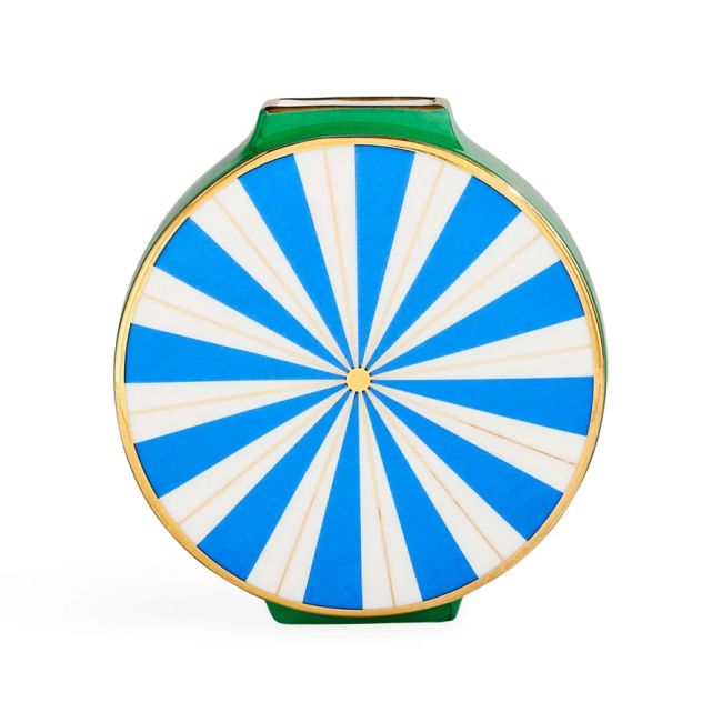 JONATHAN ADLER | Jonathan Adler | Portofino Circle Vase | Blauw/Groen