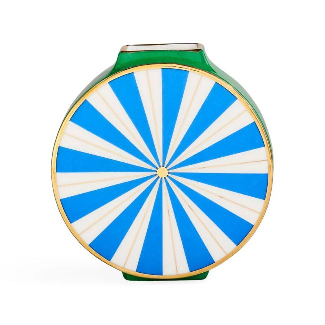 JONATHAN ADLER | Jonathan Adler | Portofino Circle Vase | Blauw/Groen