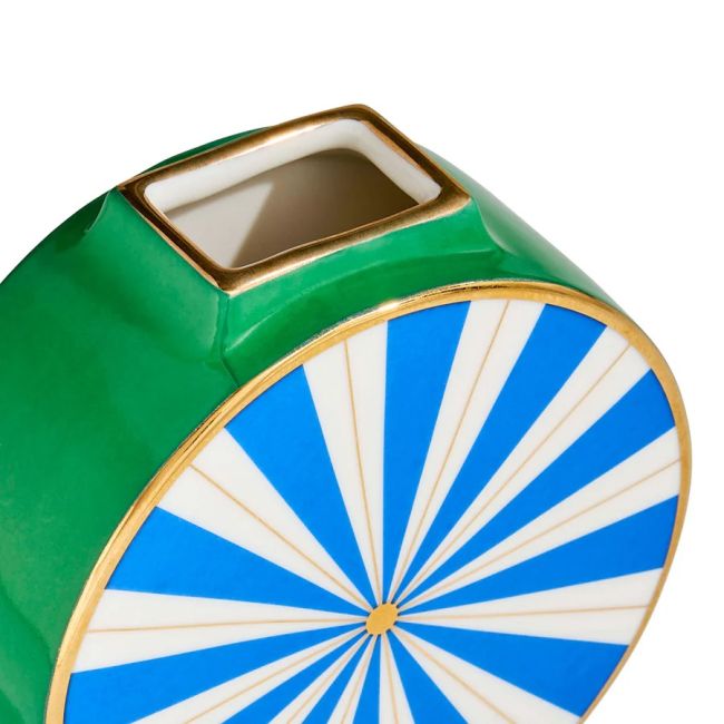 JONATHAN ADLER | Jonathan Adler | Portofino Circle Vase | Blauw/Groen