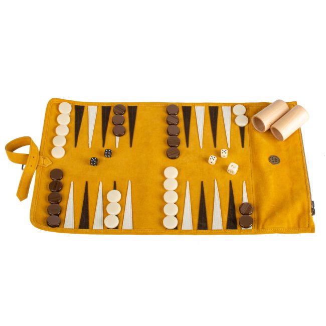 MANOPOULOS | Manopoulos | Oprolbare Backgammon Set | Geel