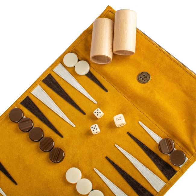 MANOPOULOS | Manopoulos | Oprolbare Backgammon Set | Geel
