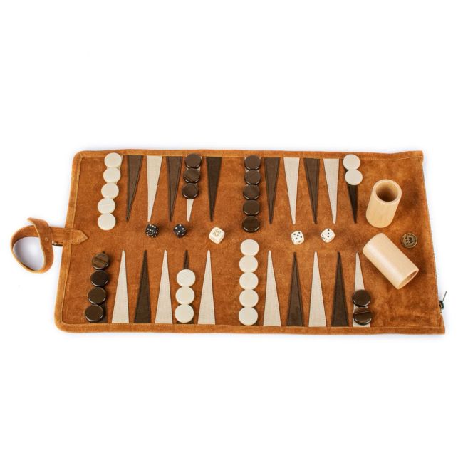 MANOPOULOS | Manopoulos | Oprolbare Backgammon Set | Bruin