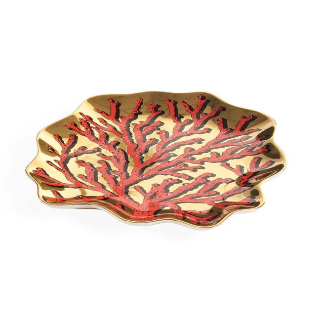 JONATHAN ADLER | Jonathan Adler | Coral Trinket Tray | Rood