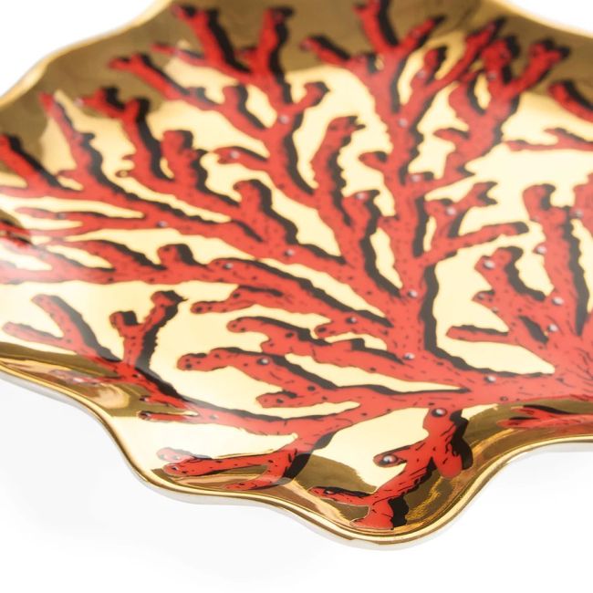 JONATHAN ADLER | Jonathan Adler | Coral Trinket Tray | Rood