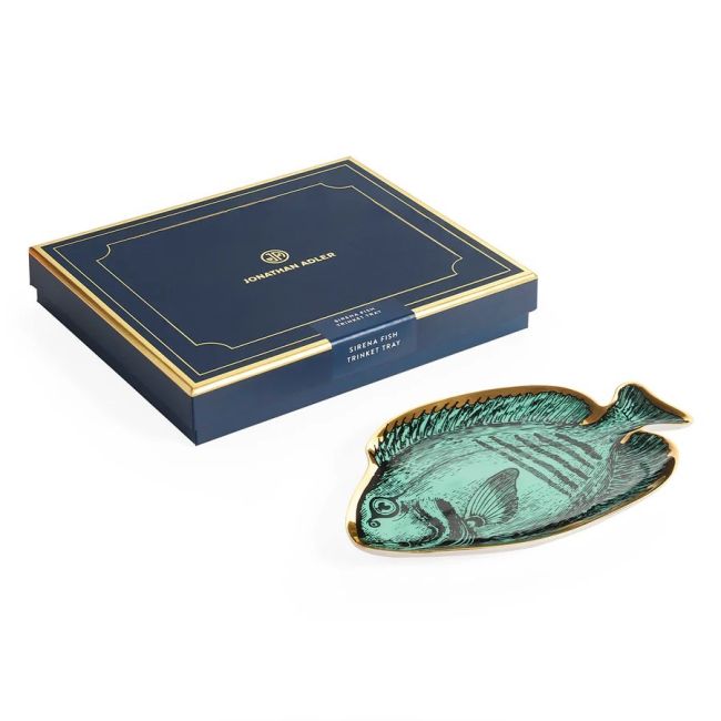 JONATHAN ADLER | Jonathan Adler | Fish Trinket Tray | Groen