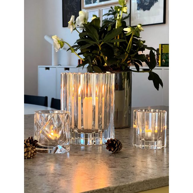 SKOGSBERG & SMART | Skogsberg & Smart | Waxinelichthouder | Hurricane Crystal | Medium