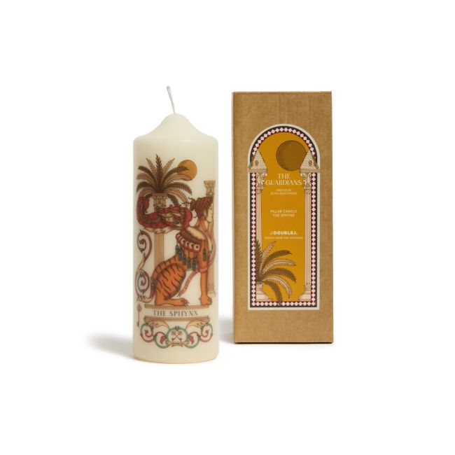 LA DOUBLE J | La Double J | Printed Pillar Candle | The Sphinx